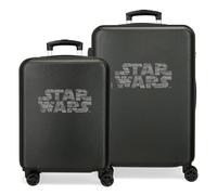 Star wars Logo Juego de Maletas Negro 55/70 cms Rígida ABS Cierre TSA Integrado 119L 6,8 kgs 4 Ruedas Dobles Equipaje Mano