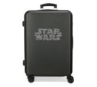 Star wars Logo Maleta Mediana Negro 48x70x26 cms Rígida ABS Cierre TSA Integrado 81L 3,98 kgs 4 Ruedas Dobles