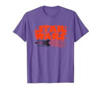 Star Wars Logo X-Wing Luke Skywalker R2-D2 Splatter Hearts Camiseta