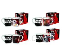 Star Wars Lote 1 Para 4 Taza 330ML Grande BB-8 Chewbacca Kylo Ren Stormtrooper