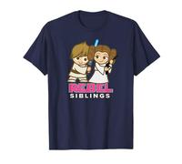 Star Wars Luke and Leia Rebel Siblings Cute Camiseta