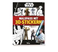 Star Wars: Malspaß mit 3D-Stickern: Block mit Stanzung und mit hochwertigen 3D-Stickern