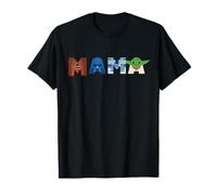 Star Wars Mama Character Letters Family Trip Matching Gift Camiseta