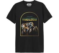 Star Wars «Mandalorian Archer Warrior» MESWMANTS190 - Camiseta para Hombre, Color Negro, Talla XS, Negro, XS