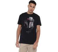 Star Wars Mandalorian Camiseta, Shadows Black, M para Hombre