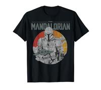 Star Wars Mandalorian & The Child Smiling Circle Camiseta