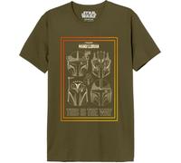 Star Wars «Mandalorian - This is The Way Warriors» MESWMANTS197 - Camiseta para Hombre, Army, Talla 3XL, Camuflaje, 3XL