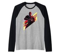 Star Wars Maul Shadow Lord Fear Is My Ally Maul Looms Over Camiseta Manga Raglan