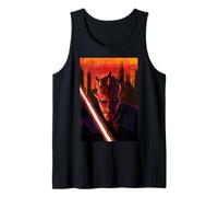Star Wars Maul Shadow Lord Sith Lord In Front of Cityscape Camiseta sin Mangas