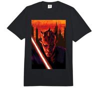 Star Wars Maul Shadow Lord Sith Lord In Front of Cityscape Comfort Colors Adult Heavyweight T-Shirt