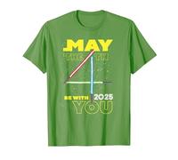 Star Wars May The 4th Be with You 2025 Lightsabers Camiseta, Hombre, Hierba, S