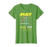 Star Wars May The 4th Be with You 2025 Lightsabers Camiseta, Mujer, Hierba, XXL