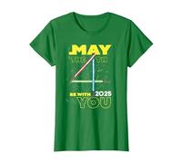 Star Wars May The 4th Be with You 2025 Lightsabers Camiseta, Mujer, Verde Kelly, 3XL