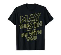 Star Wars May The 4th Be With You Galaxy Fill Text Camiseta