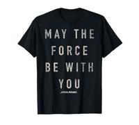Star Wars May The Force Be With You Silver Shimmer Camiseta Camiseta