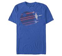 Star Wars Men's Rebel Flyby T-Shirt, Royal Blue, Small