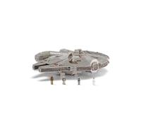 Star Wars Micro Galaxy Squadron Assault Class Millennium Falcon - Vehículo de 7 Pulgadas con 1 Pulgada Han Solo, Chewbacca, Princess Leia y OBI-WAN Kenobi Micro Figuras