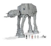 Star Wars Micro Galaxy Squadron AT-AT Walker - Vehículo de Clase de Asalto de 10 Pulgadas a Partir de 6 años con Cinco Accesorios de microfiguras de 1 Pulgada