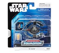 STAR WARS Micro Galaxy Squadron Droid Tri-Fighter - Vehículo de 4 pulgadas con microfigura de droide de batalla de 1 pulgada