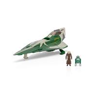 Star Wars Micro Galaxy Squadron Jedi Starfighter Mystery Bundle - Vehículo de 5 pulgadas y vehículo de 2.5 pulgadas con accesorios de microfiguras
