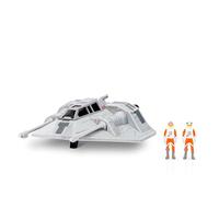 STAR WARS Micro Galaxy Squadron Luke Skywalker Snowspeeder (edición Armada) - Vehículo de 5 pulgadas con dos accesorios de microfiguras de 1 pulgada