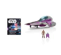 STAR WARS Micro Galaxy Squadron Mace Windu's Jedi Interceptor Mystery Bundle - Vehículos de clase armadura ligera de 3 pulgadas y clase exploradora con accesorios (exclusivo de Amazon)