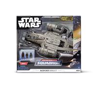STAR WARS Micro Galaxy Squadron Starship Class Deluxe Razor Crest ARVALA-7 Scavenged con 1 pulgada Din Djarin, Kuiil y Off-World Jawa SWJ0030 Vehículo y figuras multicolor a partir de ocho años