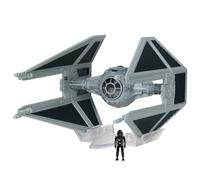 Star Wars Micro Galaxy Squadron Tie Interceptor - Vehículo de Clase Armadura Ligera de 3 Pulgadas con Accesorio de microfigura de 1 Pulgada