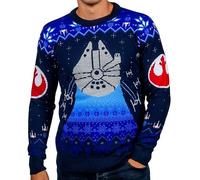 Star Wars Millenium Falcon - Jersey de punto de Navidad unisex para hombres o mujeres, regalo de suéter feo