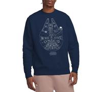 Star Wars Millenium Lines Unisex Sweatshirt, Navy, Large