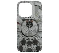 Star Wars Millennium Falcon Close Up Gris Carcasa para iPhone 14 Pro