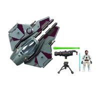 Star Wars Mission Fleet Stellar Class OBI-WAN Kenobi - Figura y vehículo de Caza Jedi, 6 cm, para niños a Partir de 4 años