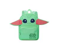 Star Wars Mochila, mochila infantil Grogu con orejas 3D, verde, talla única