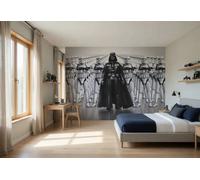 Star Wars Mural Fotográfico De Pared Vader Blanco Y Negro 144x100inch