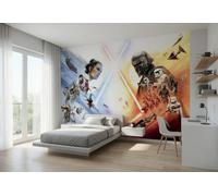 Star Wars Mural Gigante Papel Tapiz Foto Dormitorio Blanco Azul Amarillo