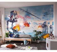 Star Wars Mural Pared Cine Hoth Showdown 400x250 cm No Tejido Azul