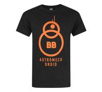 Star Wars Negro Bb-8 Camiseta de manga corta Hombres