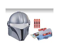 Star Wars Nerf The Mandalorian Rocket Gauntlet + Mask Set Nerf Dart-Lanzando Toy para nios Juguetes Roleplay para nios de 5 aos en adelante
