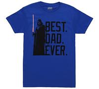 Star Wars Officially Licensed Tees for Camisa, Azul//Bestest Dad, M para Hombre