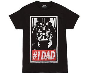 STAR WARS Officially Licensed Tees for Dad Camisa, Negro/Papá, 3XL para Hombre