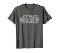 Star Wars Original Logo Weathered Camiseta, Hombre, Asfalto, 5XL
