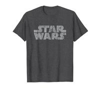 Star Wars Original Logo Weathered Camiseta, Hombre, Jaspeado Oscuro, M