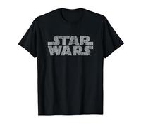 Star Wars Original Logo Weathered Camiseta, Hombre, Negro, S
