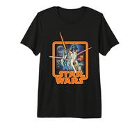 Star Wars Original Trilogy A New Hope Vintage Retro Poster Camiseta Premium