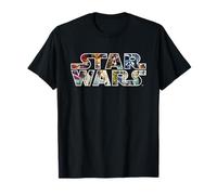 Star Wars Original Trilogy Retro Movie Poster Back Drop Logo Camiseta