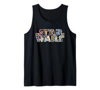 Star Wars Original Trilogy Retro Movie Poster Back Drop Logo Camiseta sin Mangas