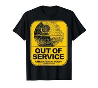Star Wars out of Service Camiseta, Negro, XL para Hombre