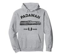 Star Wars Padawan Sudadera con Capucha, Unisex para Adultos, Gris Jaspeado, XXL