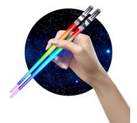 Star Wars - Palillos de sable láser - Mini sable de luz LED, 8 modos, 1 par, punta de escarcha