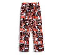 Star Wars Pantalones de estar por casa rojos de Darth Vader para hombre | Ropa clásica de estar por casa con cordón | Ropa informal con el icónico personaje de la película